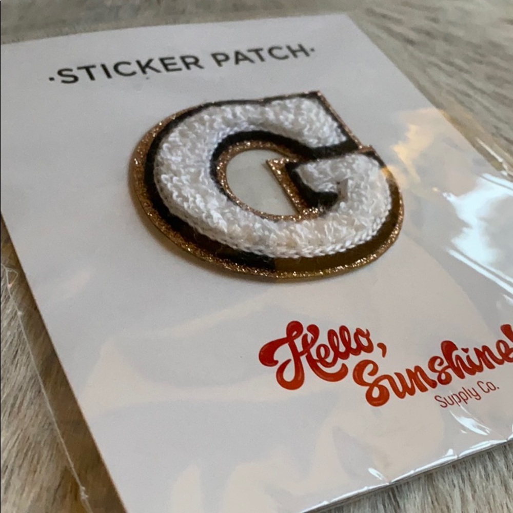 Peel-n-Stick Patch “G” - NWT